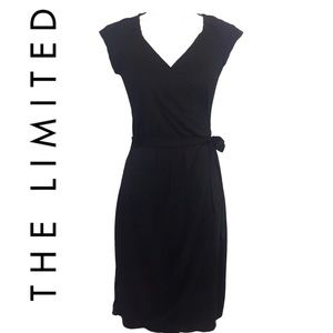 The Limited Wrap Dress Front Black XS